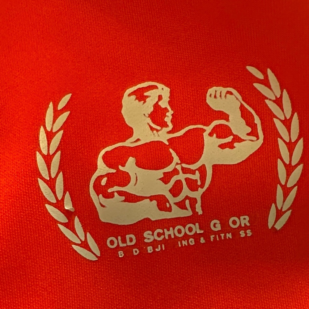 Old School Glory Bright Orange Athletic Shorts with White Trim - Picture 2 of 8